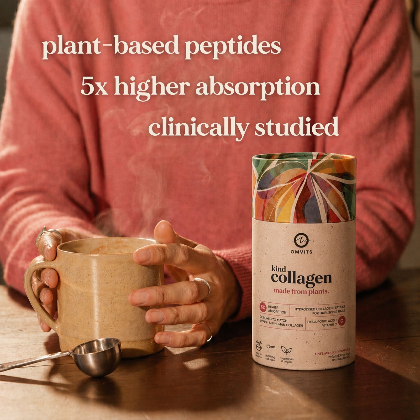 Kind Collagen with Hyaluronic Acid & Vitamin C (Vegan) - Omvits