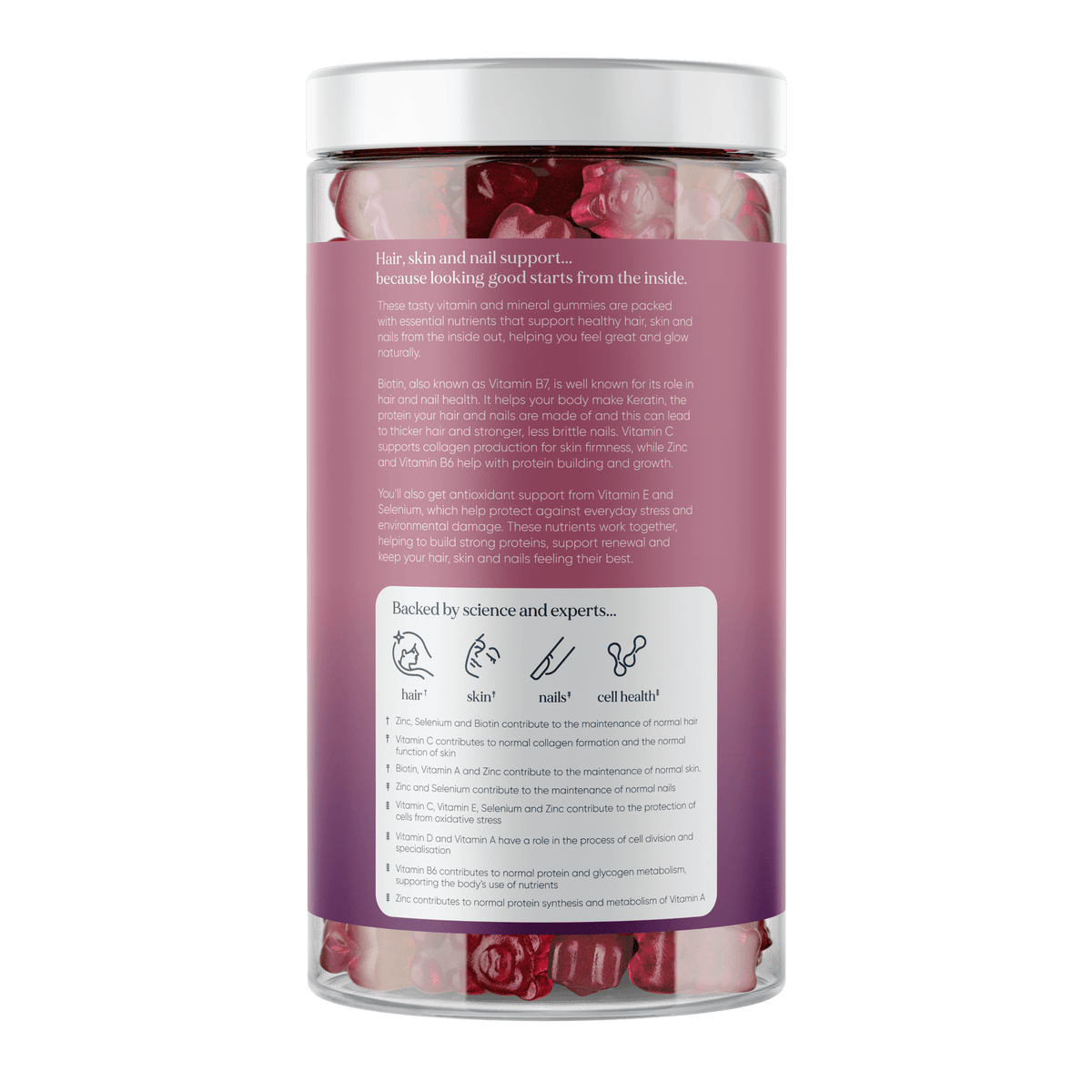 Hair, Skin & Nail Support Gummies  -  Omvits