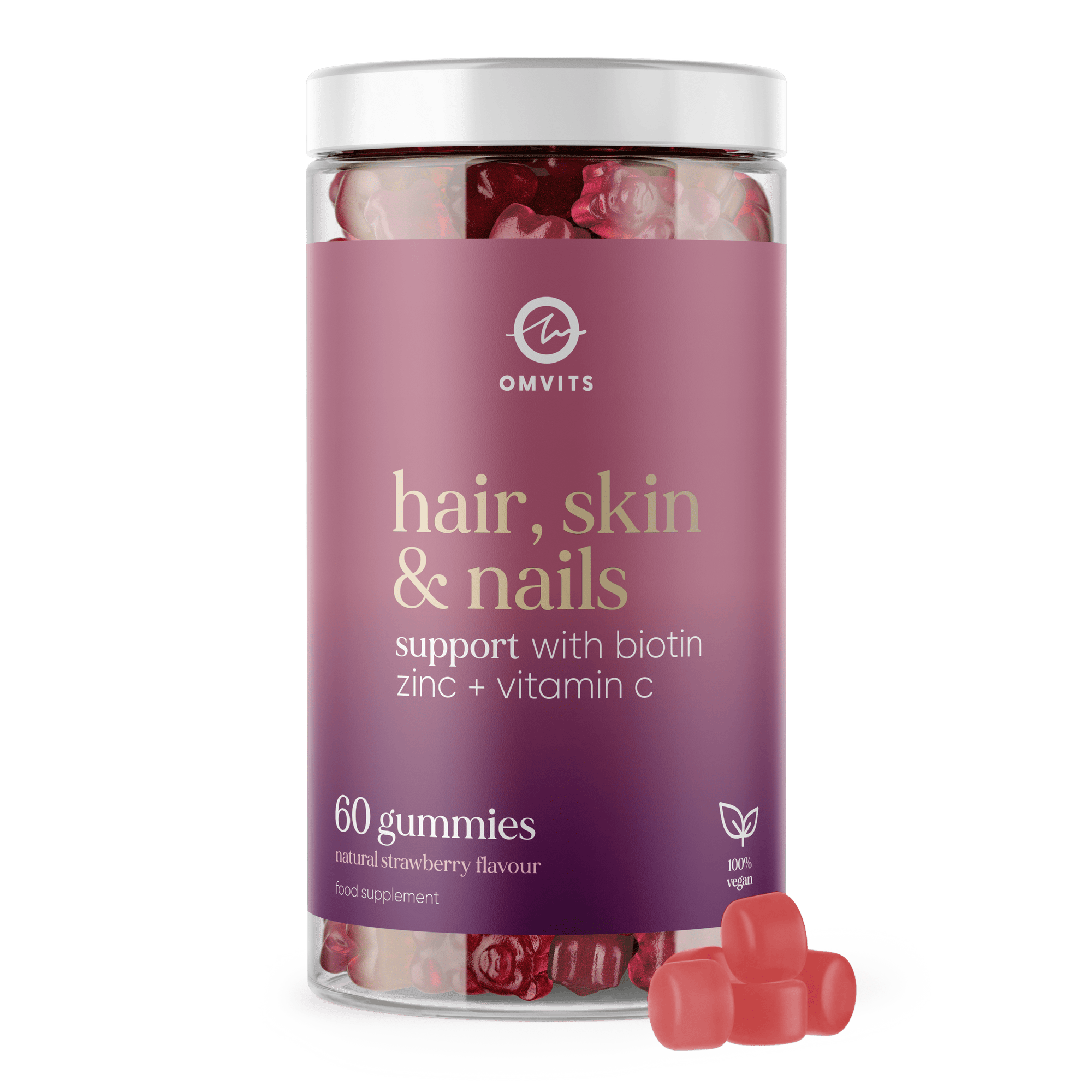 Hair, Skin & Nail Support Gummies  -  Omvits