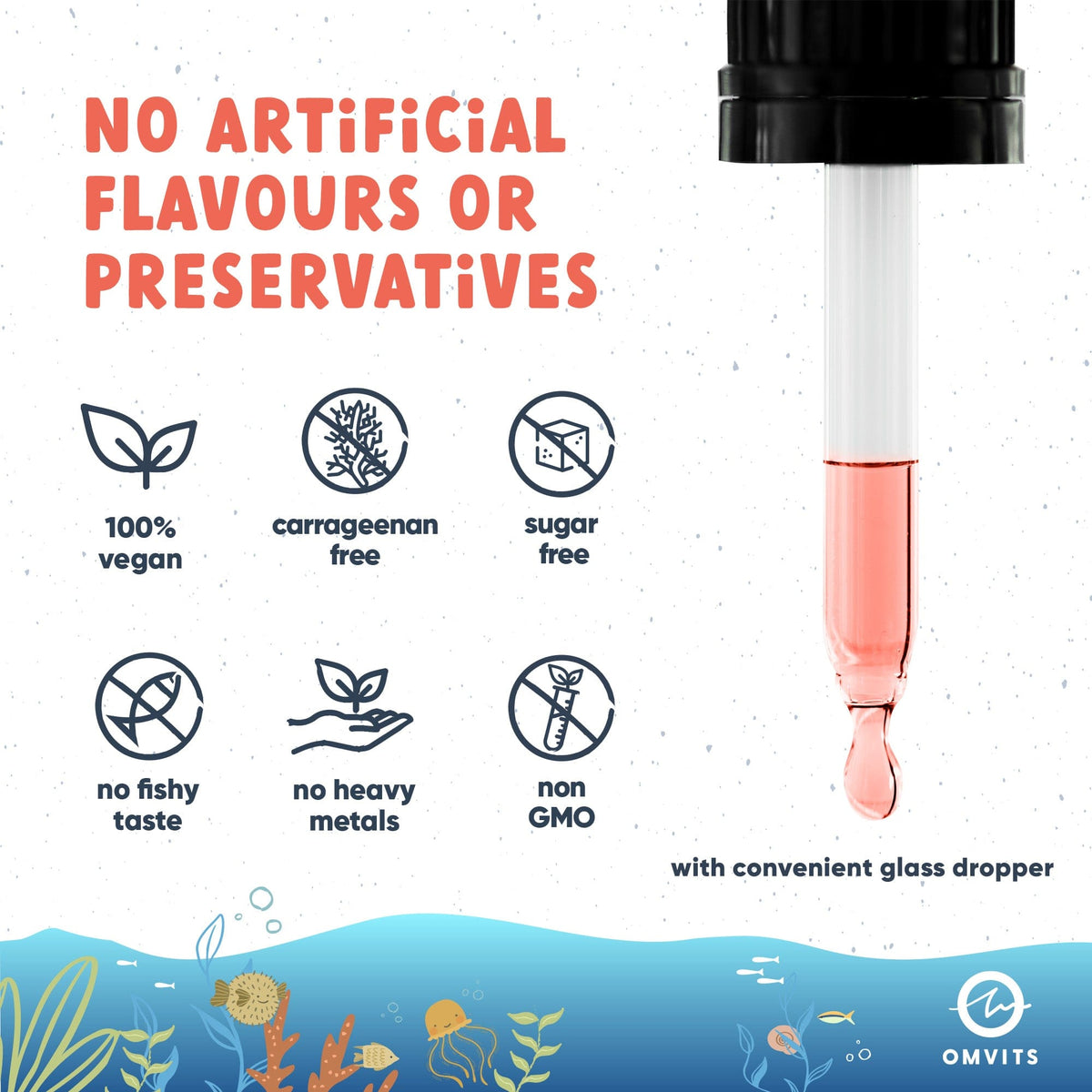 Kids Vegan Omega-3 Drops  -  Omvits