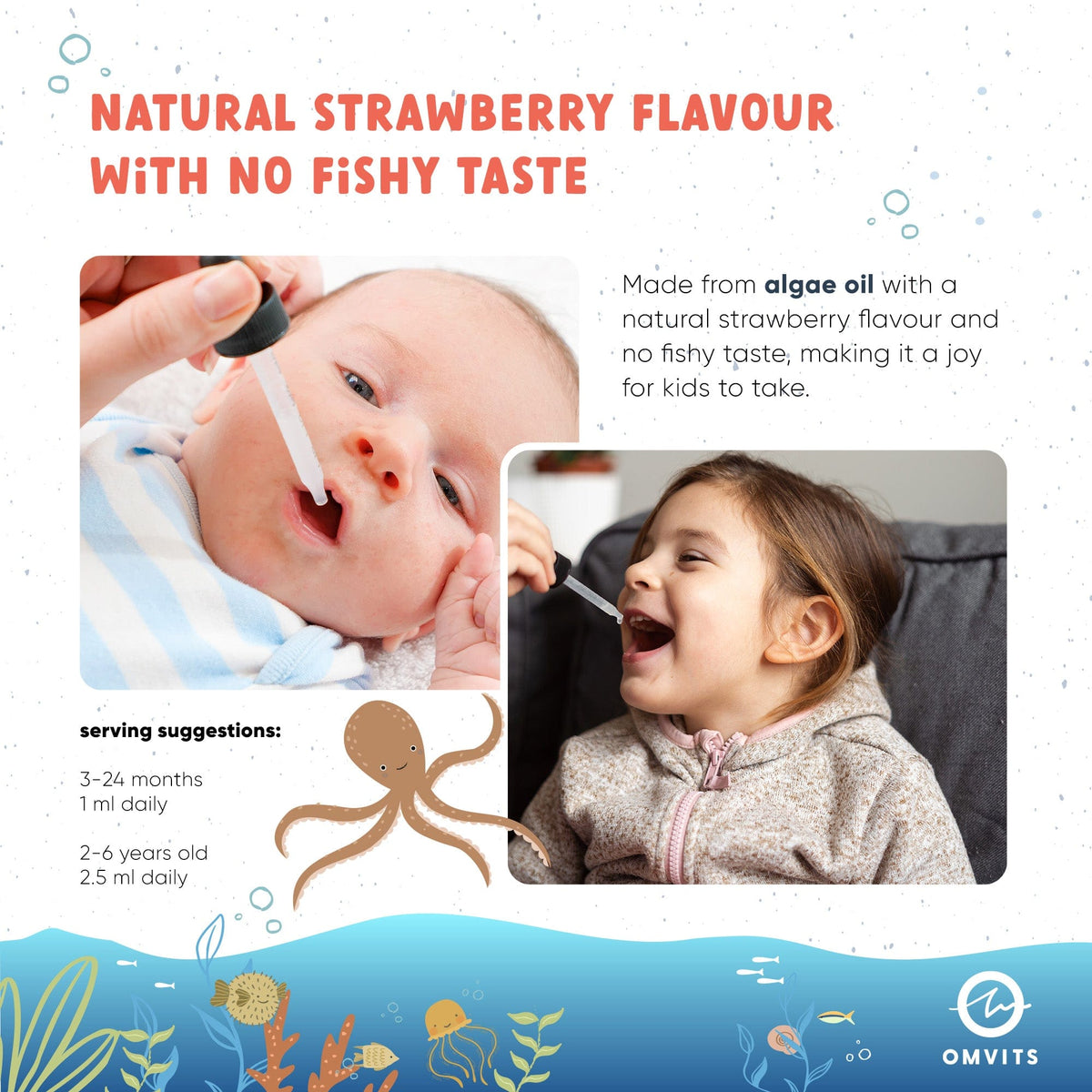 Kids Vegan Omega-3 Drops  -  Omvits