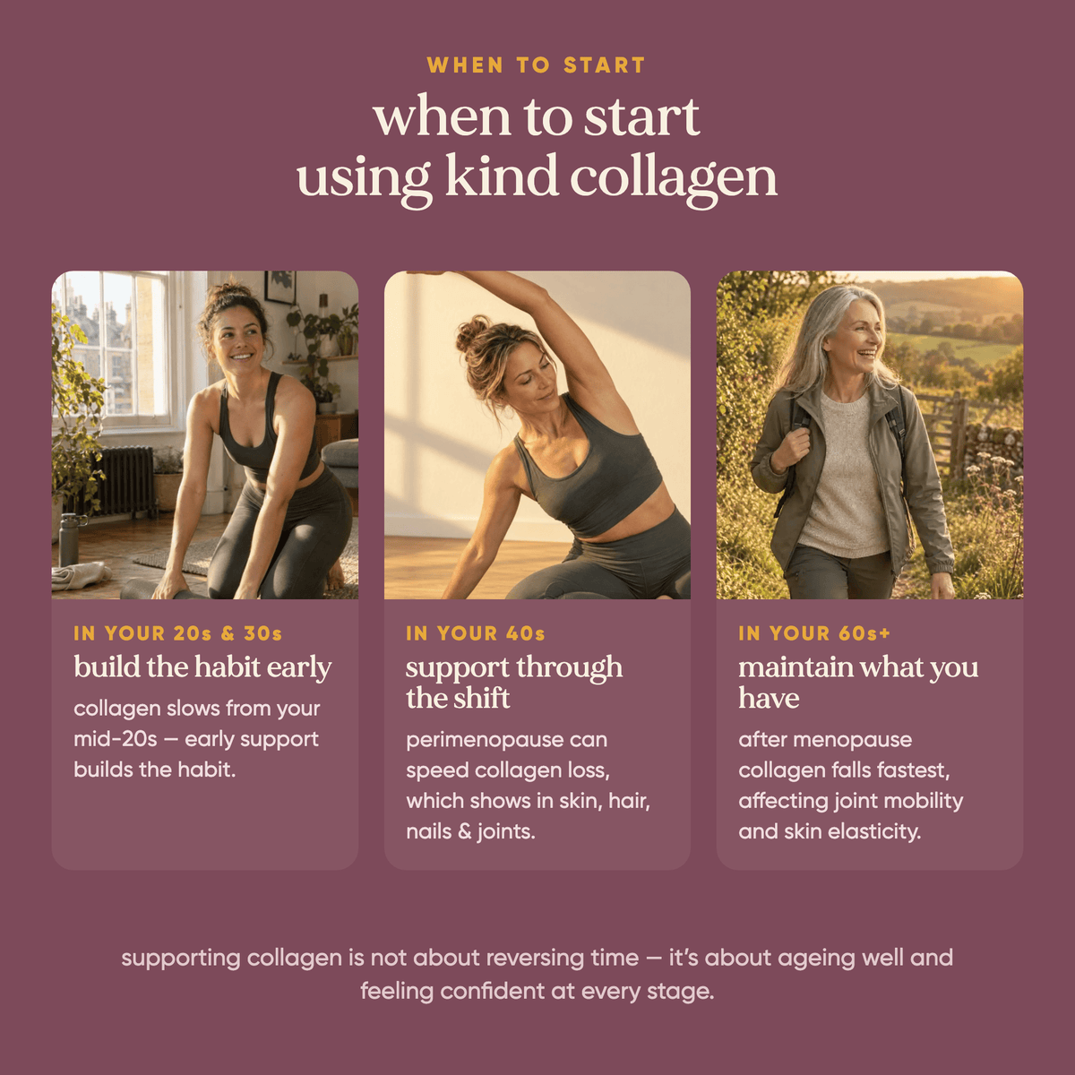 Kind Collagen with Hyaluronic Acid & Vitamin C (Vegan)  -  Omvits