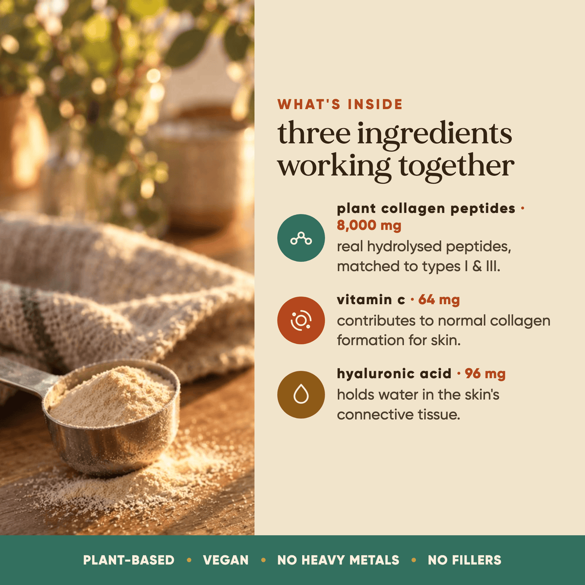 Kind Collagen with Hyaluronic Acid & Vitamin C (Vegan)  -  Omvits