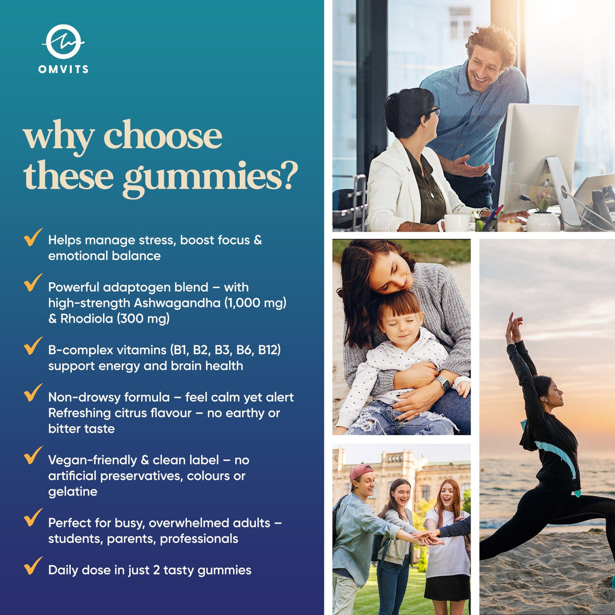 Mood Balance & Support Gummies  -  Omvits