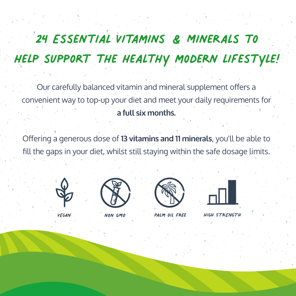 Vegan Multivitamins & Minerals - 180 Tablets  -  Omvits