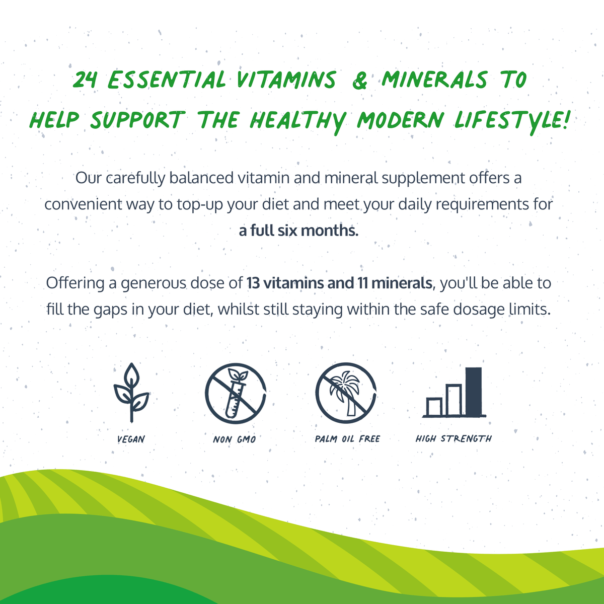 Vegan Multivitamins & Minerals - 180 Tablets  -  Omvits