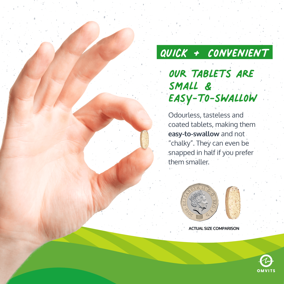 Vegan Multivitamins & Minerals - 180 Tablets  -  Omvits