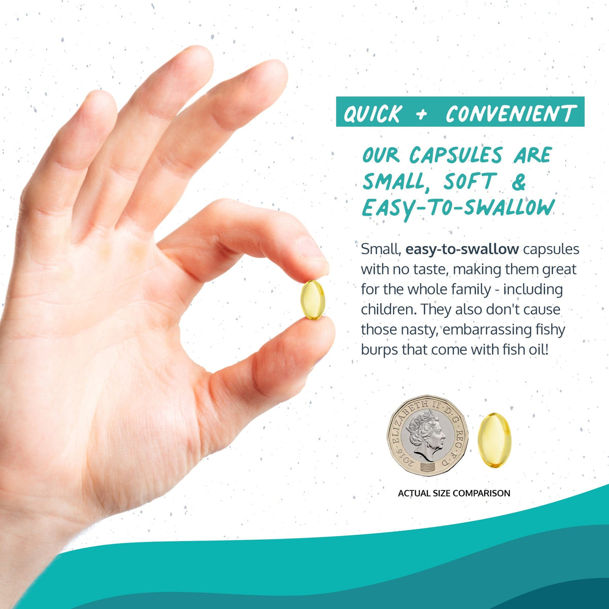 Vegan Omega 3 DHA+EPA - Algae Oil Capsules  -  Omvits