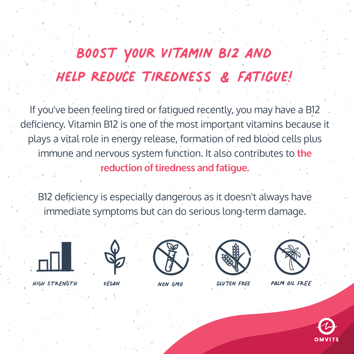 Vegan Vitamin B12 - 180 Tablets  -  Omvits