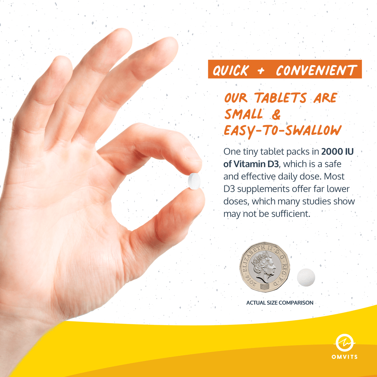 Vegan Vitamin D3 from Lichen - 90 Tablets  -  Omvits