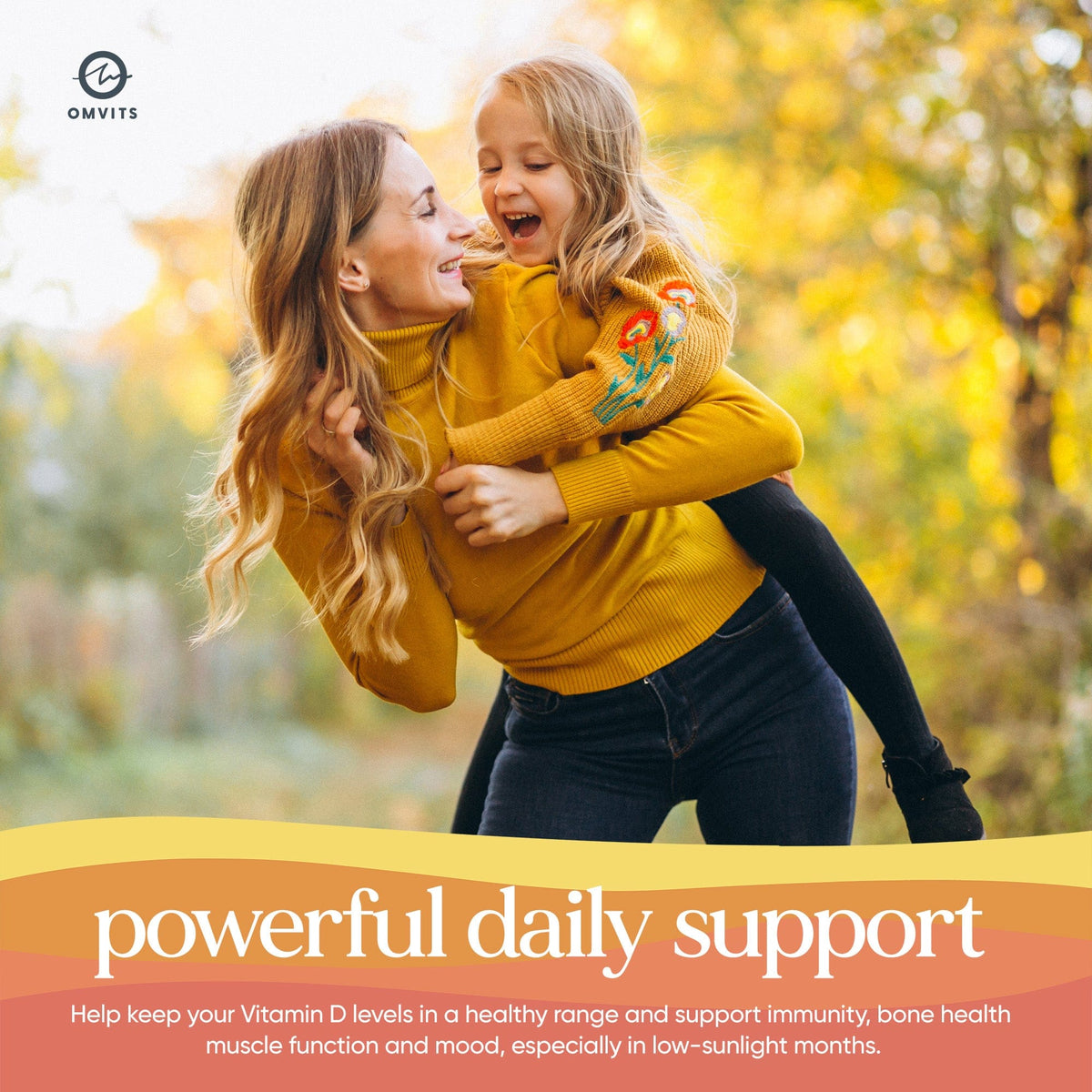 Vegan Vitamin D3+K2 - 90 Tablets  -  Omvits